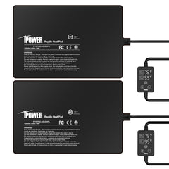 iPower manta calefactora 8x12 con termostato ajustable para reptiles