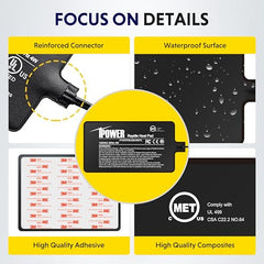 iPower diseño multi capa ofrece mayor aislamiento para uso prolongado en terrarios.