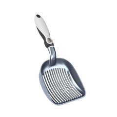 iPrimio Cucharón cribador con pala profunda para arena de gato, criba eficiente.