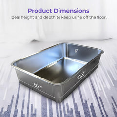 iPrimio caja extragrande, dimensiones 23x15, ideal para gatos grandes