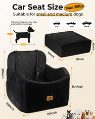Colchón de memoria 30D Ishineon para perros, soporte cómodo durante viajes.