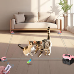 ITSHINY gato cinta-correr-interactiva para ejercicio seguro y divertido en casa
