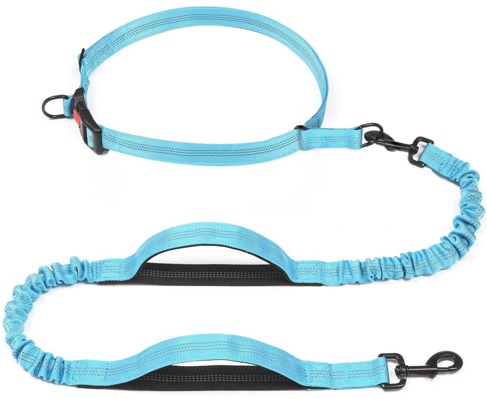iYoShop correa desplegable para perro, manos libres y azul