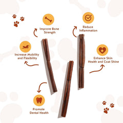 JackPup palitos sin cuero crudo para perros, opción natural sin aditivos.