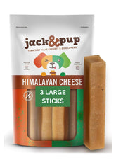 Empaque de 3 unidades de Jack&Pup Yak Cheese Himalayan para perros.