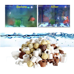 Anillos cerámicos JackSuper para filtración de acuario promueven oxigenación