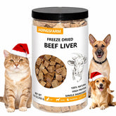 JADINGSFARM hígado de res liofilizado, snack natural para perros con alto contenido proteico.