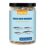 JADINGSFARM Minnows en frasco de doble cierre, práctico para almacenamiento y porciones.
