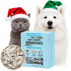JADINGSFARM Minnows secados al aire en empaque fácil de abrir para snack diario.