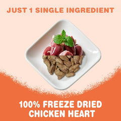 JADINGSFARM premio para perros con corazón de pollo deshidratado, perfecto para entrenamiento