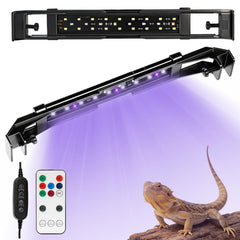 Jaenmsa iluminación LED UV-A UV-B para reptiles, 8W, ideal para ciclos diurnos