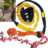 Jalousie juguete cuerda bungee para perros de 20-35 pies, ideal para juego al aire libre.
