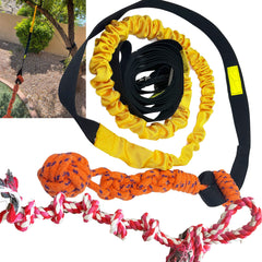 Jalousie juguete cuerda bungee para perros de 20-35 pies, ideal para juego al aire libre.
