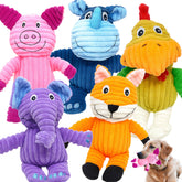 Jalousie: juguete perro con sonajero y corduroy para juego activo y duradero