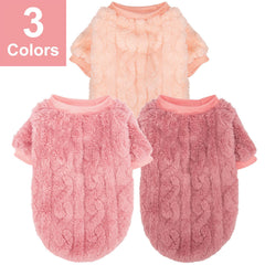 Sudadera JAMPAYANG melocotón para perro, color cálido que mantiene el calor.