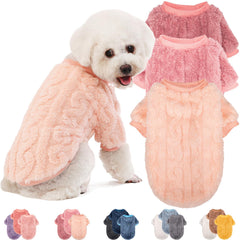 Conjunto JAMPAYANG de 3 sudaderas para perros pequeños, ideal para invierno.