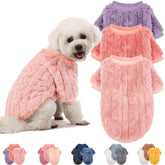 JAMPAYANG suéter para perro, enfoque rosa-púrpura, ideal para paseos cálidos y cómodos.