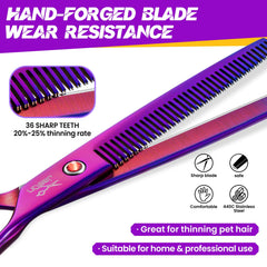 Tijeras JASON con hoja de acero 440C para filo duradero.