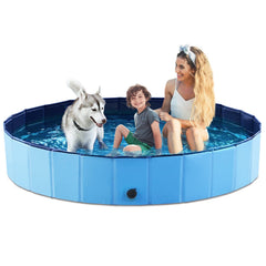 Piscina para perros plegable Jasonwell, ideal para juegos al aire libre y transporte sencillo.