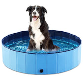 Jasonwell piscina plegable para perros 32 pulgadas, ideal para exteriores.