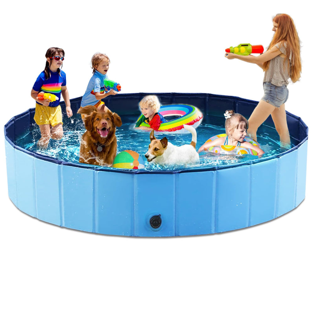 Jasonwell piscina plegable para perros, fácil de transportar para viajes con tu mascota.