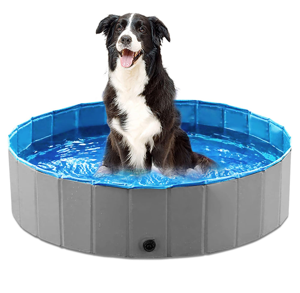 Jasonwell piscina plegable para perros de 32 pulgadas, ideal para jugar al aire libre
