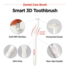 JAYU PET cepillo dental, mango ergonómico para un agarre cómodo.
