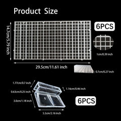 JBCCMY panel rejilla plástico divisor facilita separar peces y mantener orden.