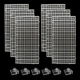 JBCCMY tapa de acuario seis piezas ofrece cobertura estable y segura para el tanque.