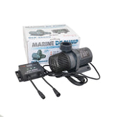 Bomba de retorno Jebao DCP-20000, vista frontal, flujo eficiente para acuario.