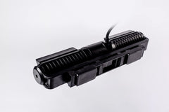 Doble impulsor garantiza flujo continuo sin zonas muertas.