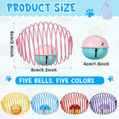 Bola Jecery de colores vibrantes para gatitos, captura su atención.