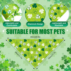 Jeere bandana diseño irlandés verde, perfecto para ocasiones festivas.