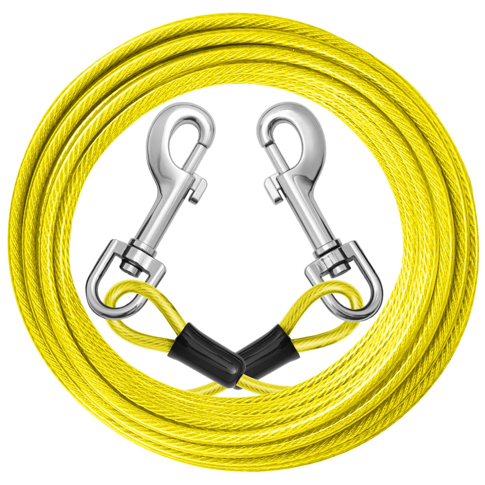 Jenico cable de amarre para perros de 20 pies, ideal para patios.