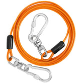 jenico cable correa-perro giro-360: gancho giratorio para paseos sin enredos.
