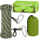 Jenico cable de paseo para perros de 50 pies, ideal para camping y patios amplios.