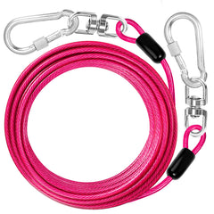 Jenico cable para perros de 20 pies, ideal para uso exterior y libertad controlada
