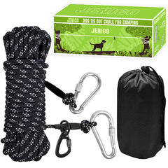 Jenico cable para perros con configuración rápida para camping y parques