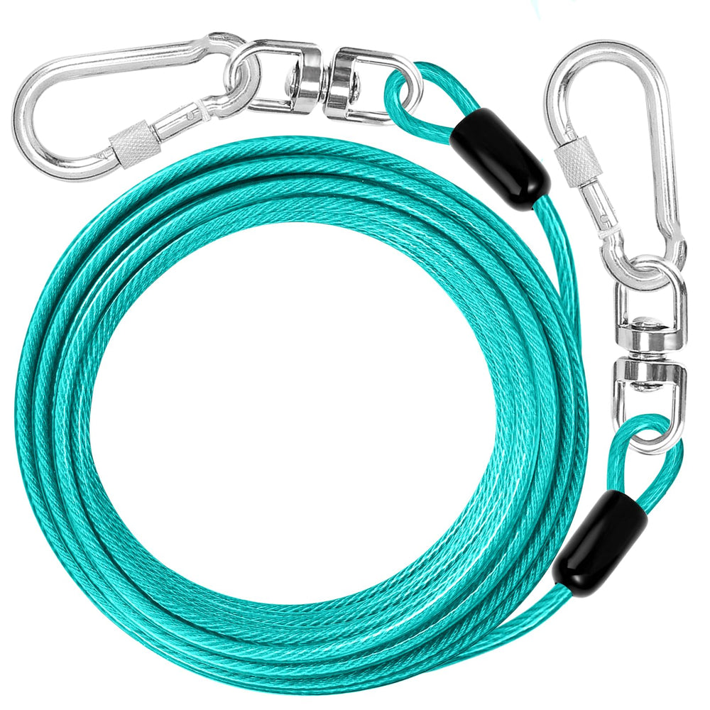 Jenico cable tiro perro 15 pies: libertad en el patio con control seguro.