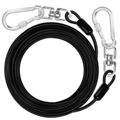 Jenico cable de tiro para perros 50 pies, resistente para el patio.