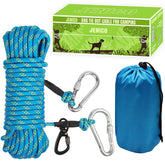 Jenico cable tirolina para perros 50 pies, visibilidad nocturna para parques.