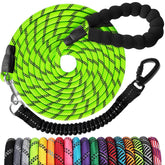 Jenico correa para perros de 30 pies con amortiguación bungee para paseos suaves.