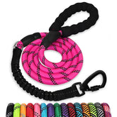 Correa Jenico para perros de 6 pies con reflectante, ideal para paseos nocturnos.