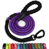 Jenico cuerda para perros 6 pies con bungee reflectante, controla tirones con comodidad