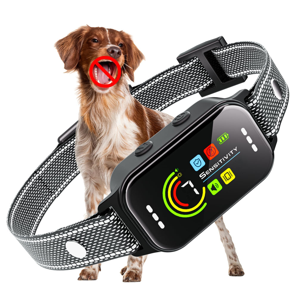 Collar anti-ladridos JEUJE con ajuste preciso para perros de todos los tamaños.