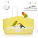 Jevnd ducha automática para aves con agua en corriente para baño relajante.