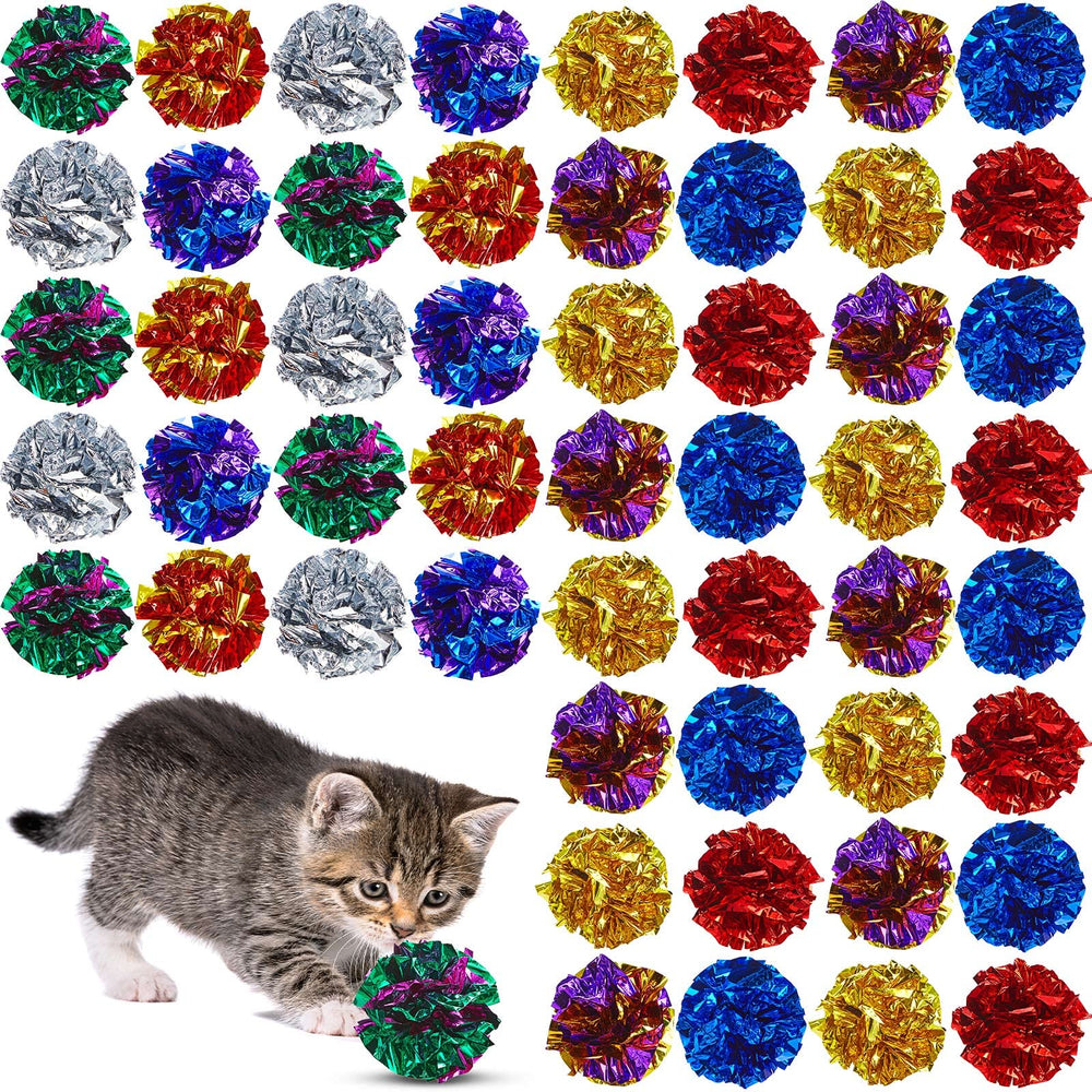 Bolas crinkle Jexine para gatos, colores variados que invitan al juego