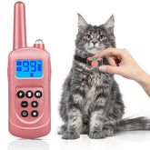 Collar Jeyihka para gatos con alcance de 2000 pies para entrenamiento a distancia
