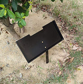 JFHEDY soporte para piedra memorial 12x6 en acero, resistente y estable.