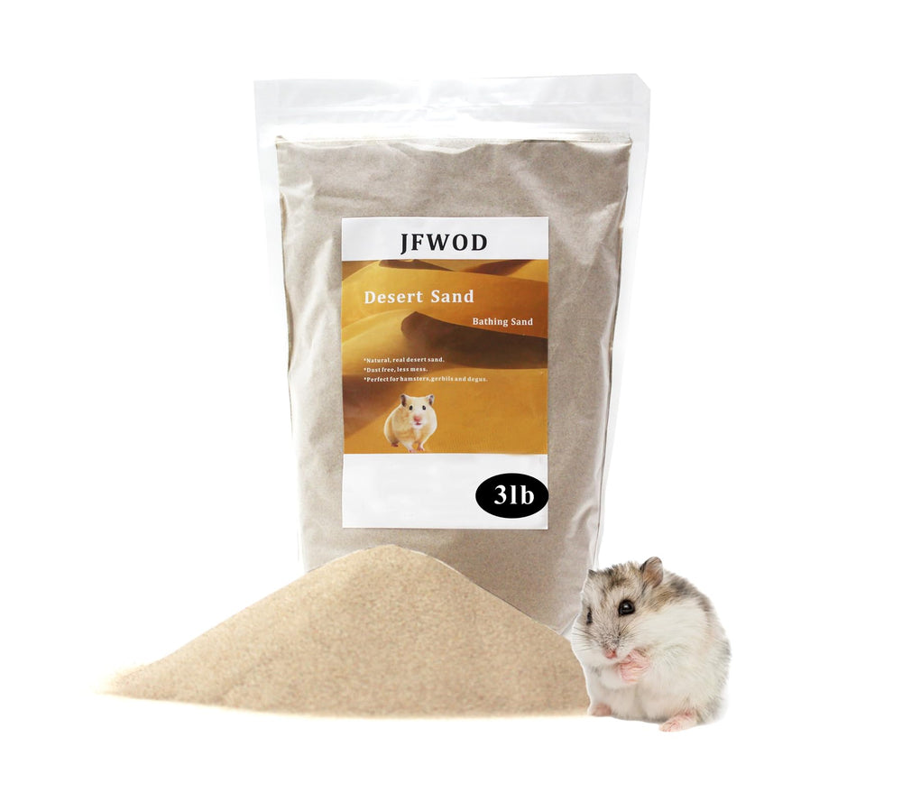 JFWOD arena de baño para hamster 3lb sin polvo, higiene segura.